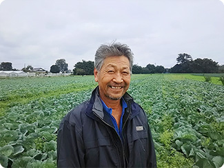 茨城県結城市　須藤農園（キャベツ）　須藤 安清さん