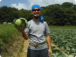 キャベツ班長の伊藤さん