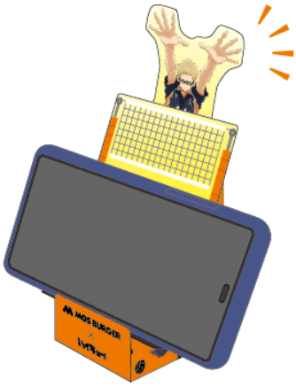 ひっさつブロック！つきしまの スマホスタンド
