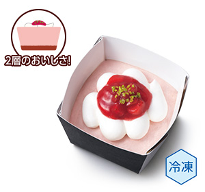 ひんやりドルチェ カップ いちごムースケーキ