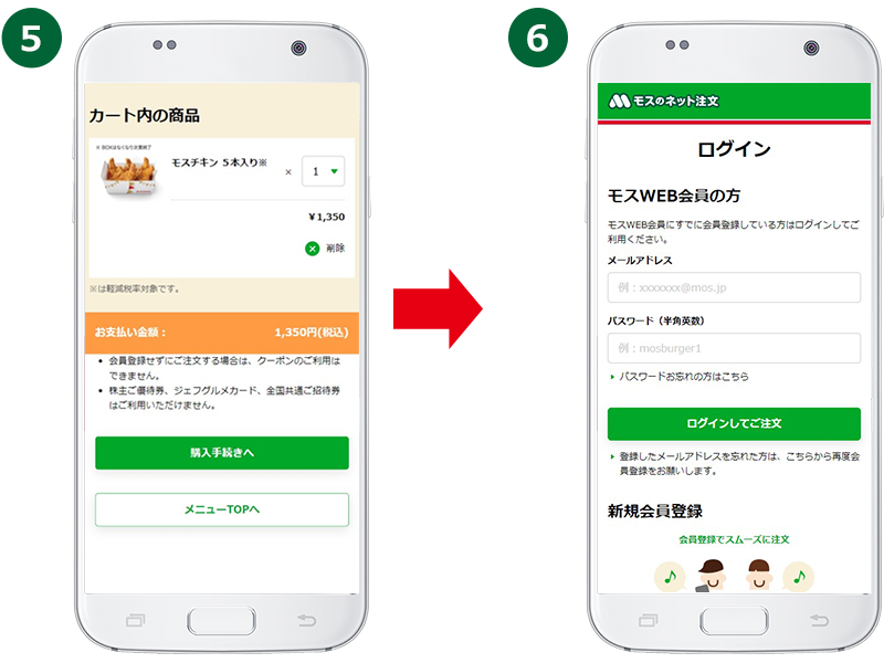 STEP3 カート内でご注文内容を確認し、購入手続きへ