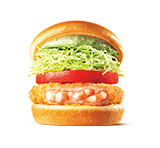 バジルマヨの海老カツバーガー ～国産バジル～