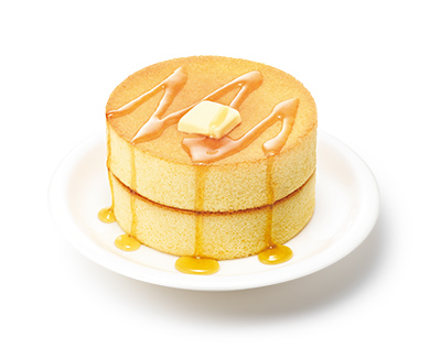 イートイン・時間限定】ダブル ふんわりスフレパンケーキ＜メープル