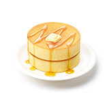 【イートイン・時間限定】ダブル ふんわりスフレパンケーキ＜メープルシロップ＞