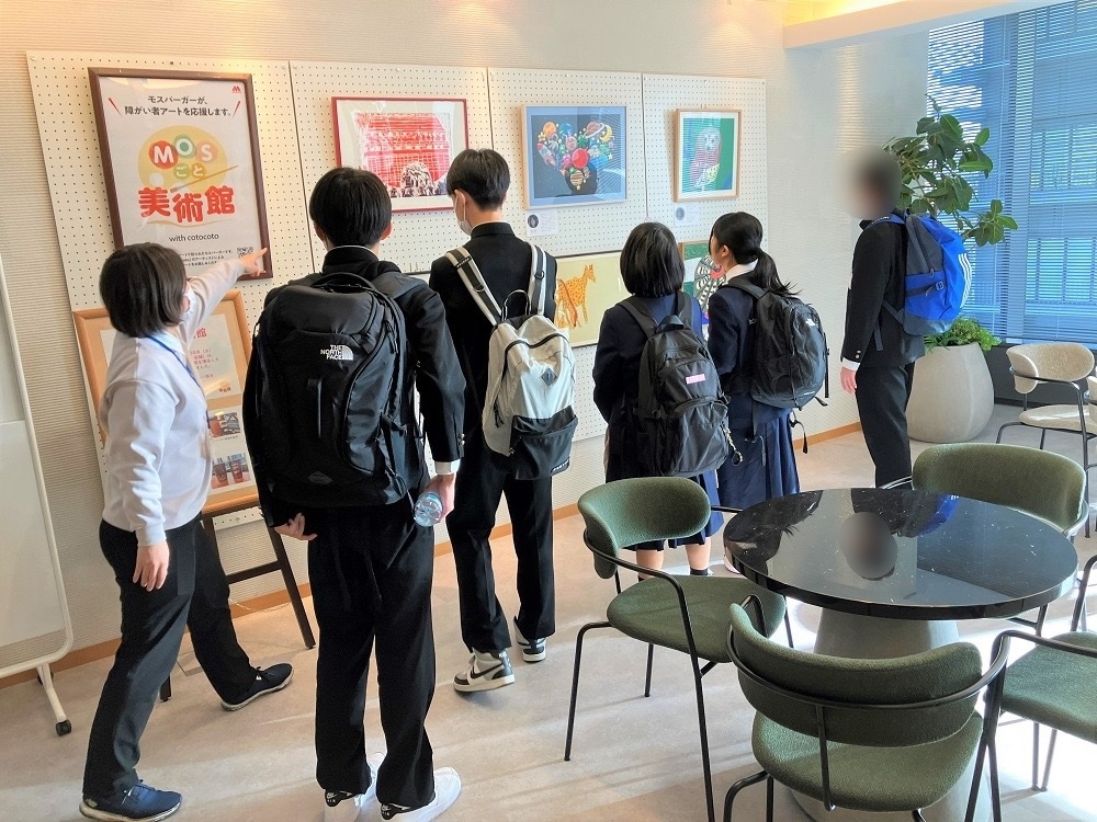 新潟市立木戸中学校の職場訪問の様子