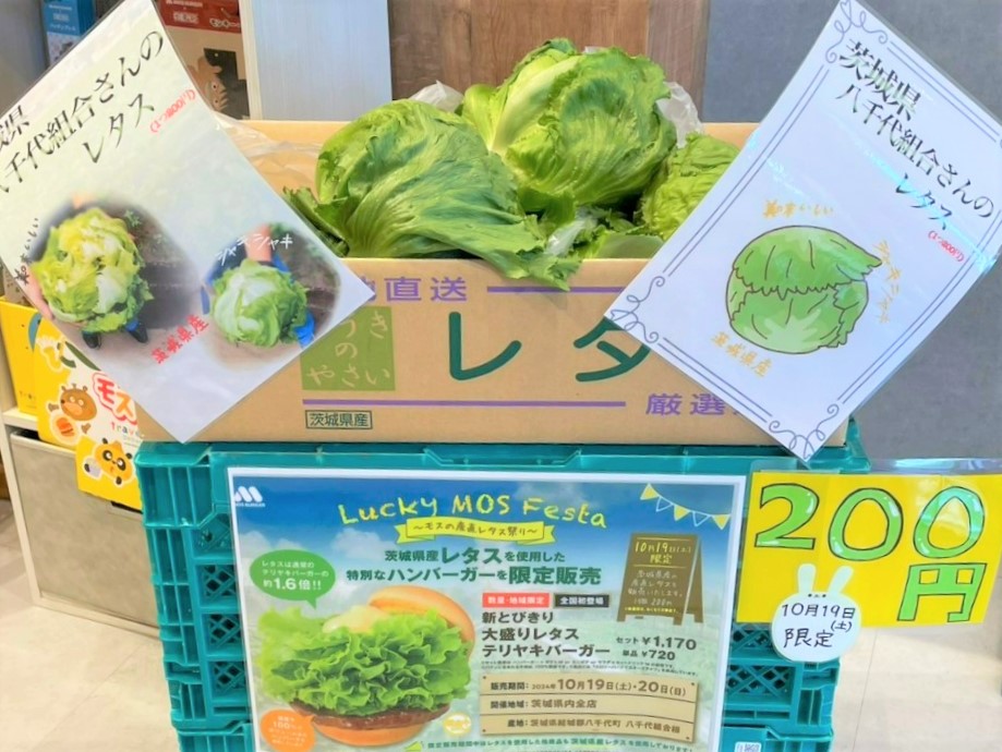 レタス販売の様子