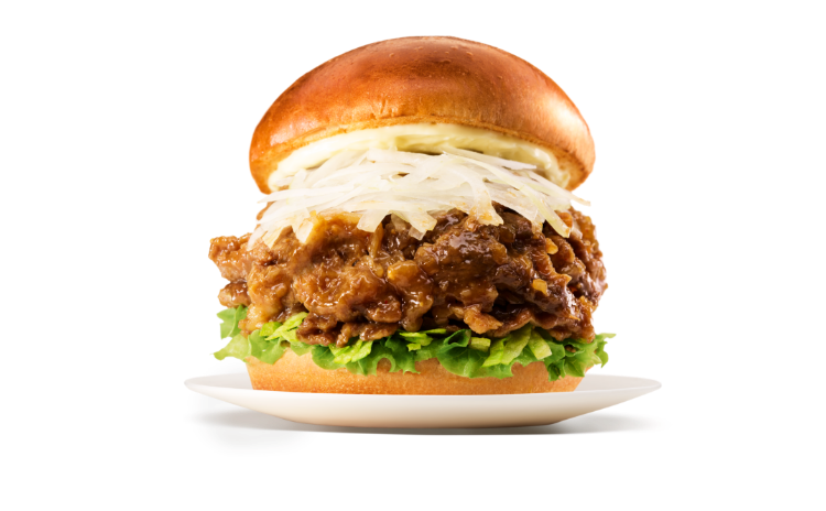 黒毛和牛の肉盛りバーガー プレミアムバンズ使用